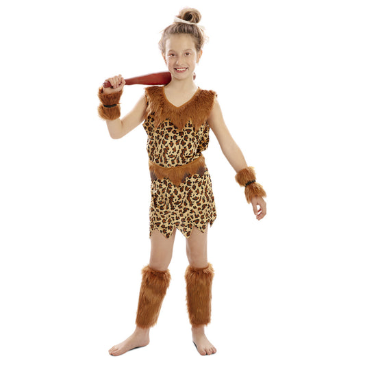 Déguisement d'Homme des Cavernes pour fille