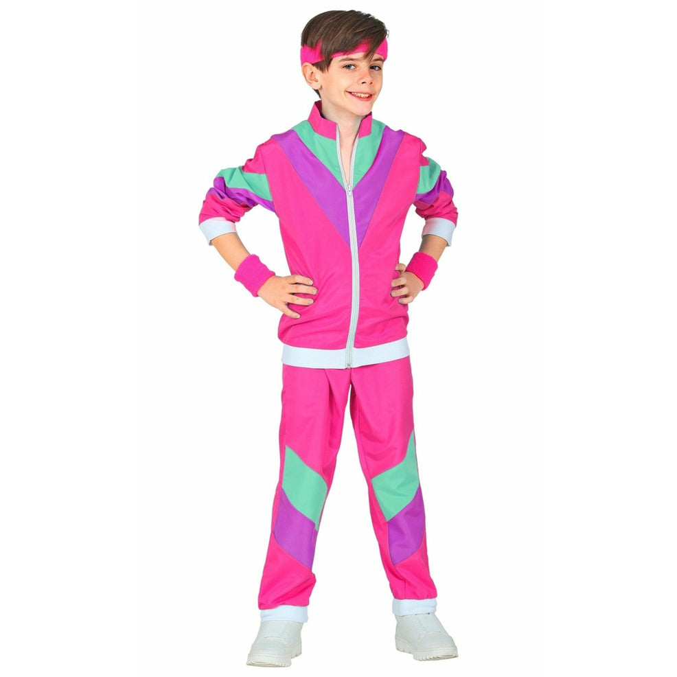Tenue des années 80 - Costume de survêtement - Style rétro pop art - Avec radio gonflable, lunettes de soleil - Collier de transpiration pour fête à thème - Noir - 15 XXL Tenue des années 80 - Costume de survêtement - Style rétro pop art - Avec radio gonflable, lunettes de soleil - Collier de transpiration pour fête à thème - Noir - 15 XXL