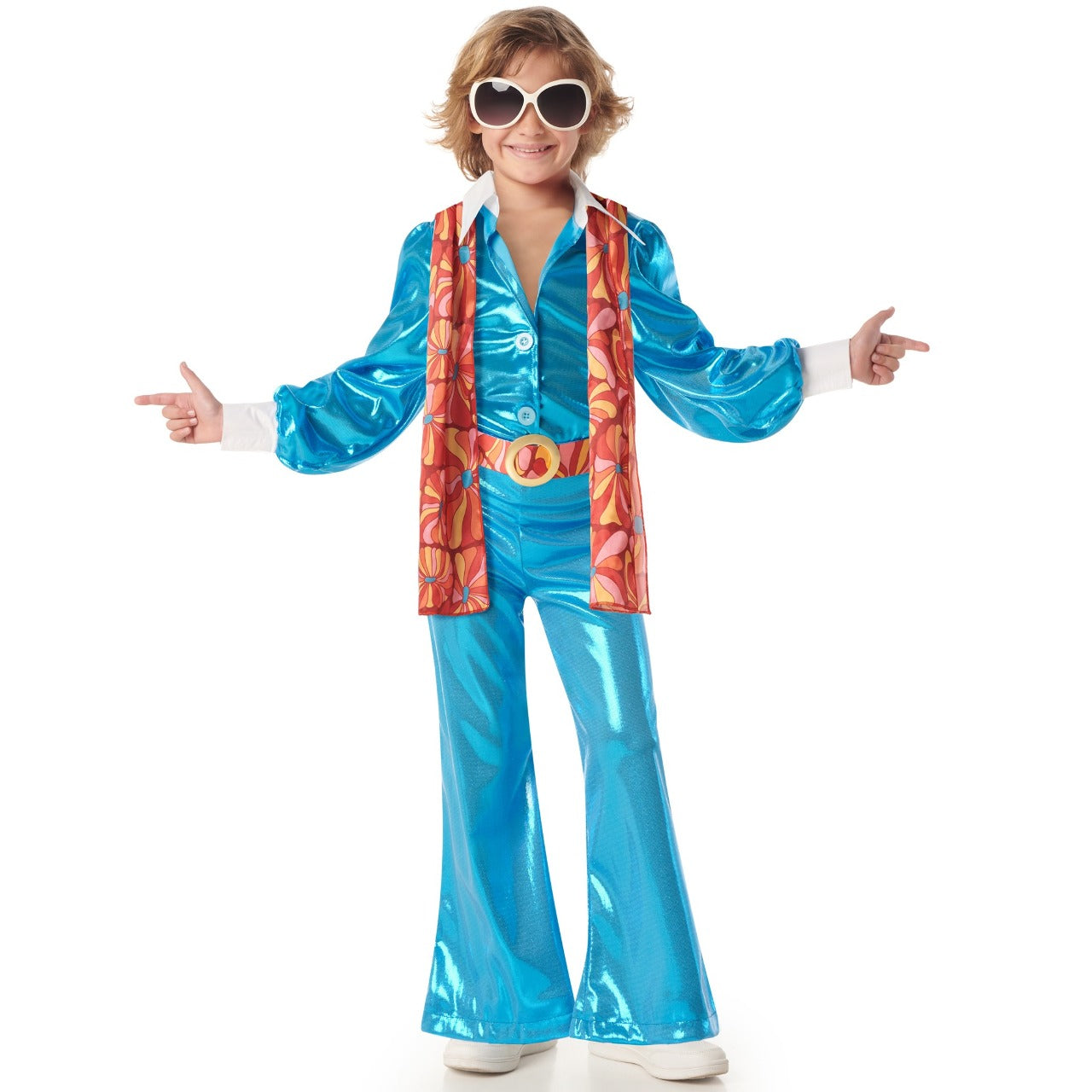 Déguisement Disco Floral Années 70 pour garçon