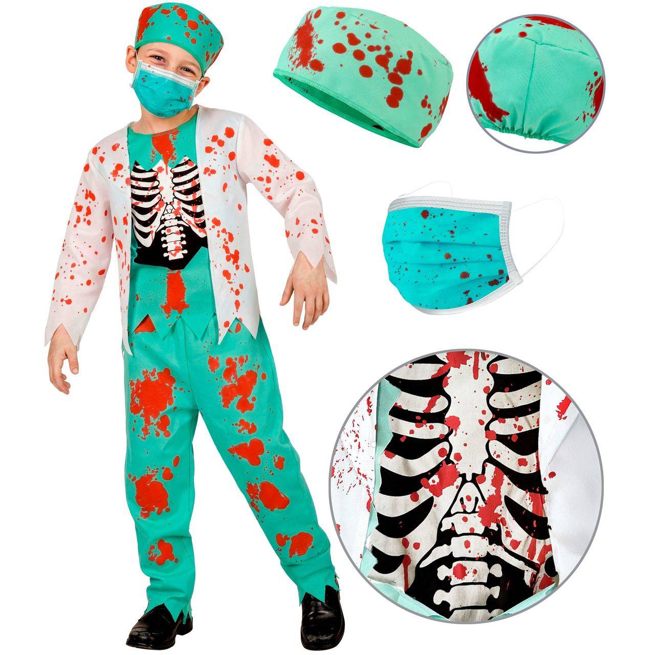 Déguisement de docteur zombie pour enfant