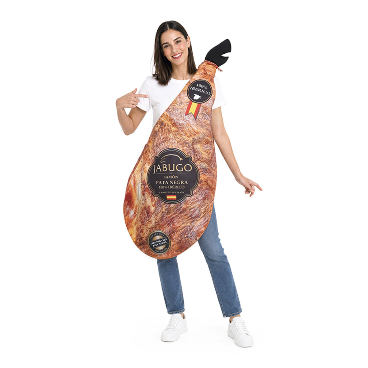Déguisement de jambon Pata Negra éco pour adulte