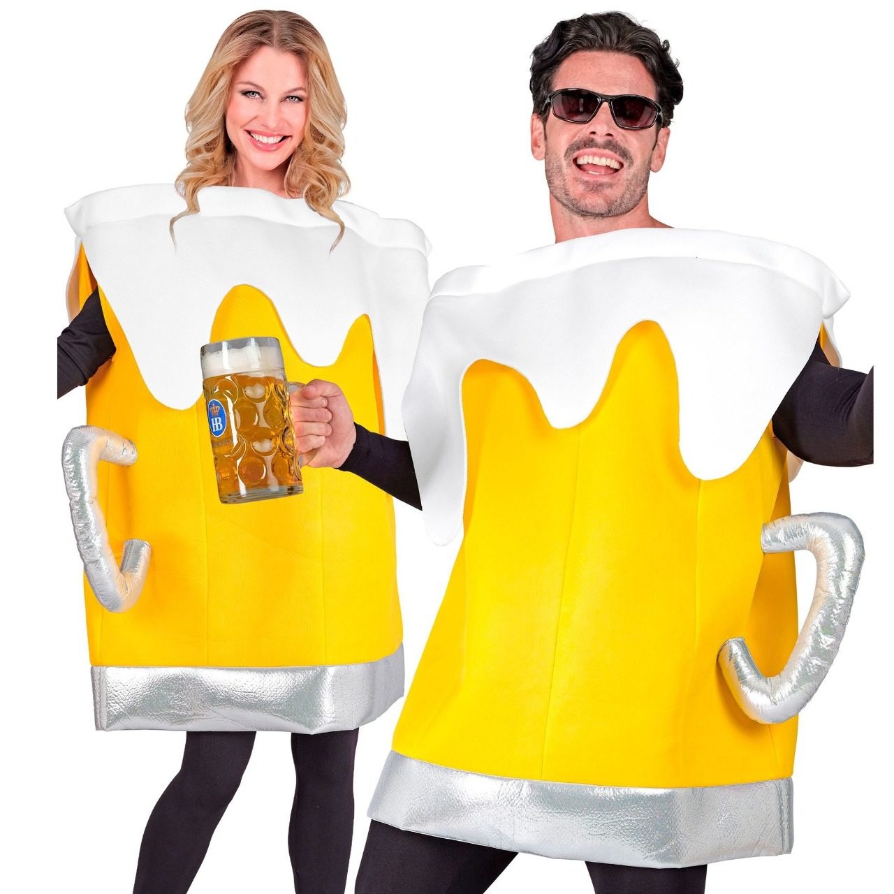 Déguisement de Cruche de Bière Jaune pour adulte