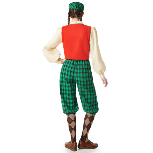 Déguisement de Joueuse de Golf à Carreaux pour femme