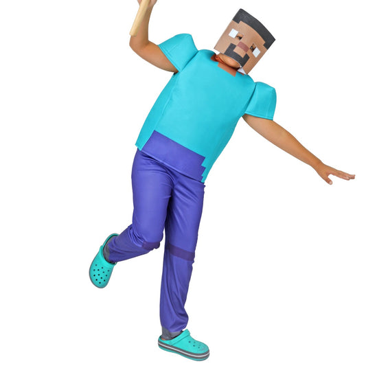 Déguisement de Minecraft bleu pour garçon