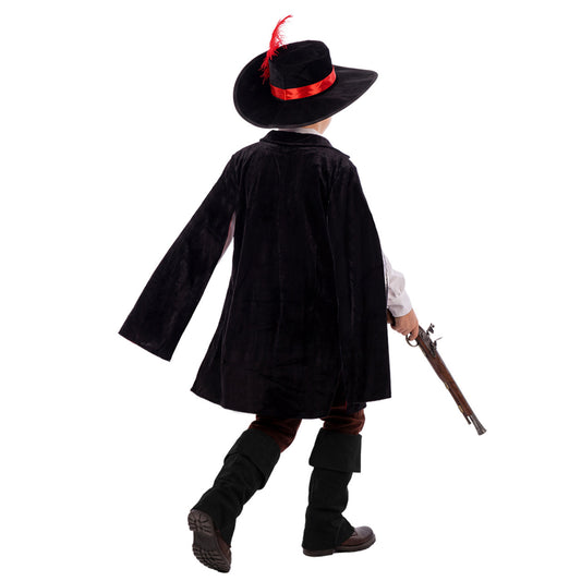 Déguisement Mousquetaire Noir enfant