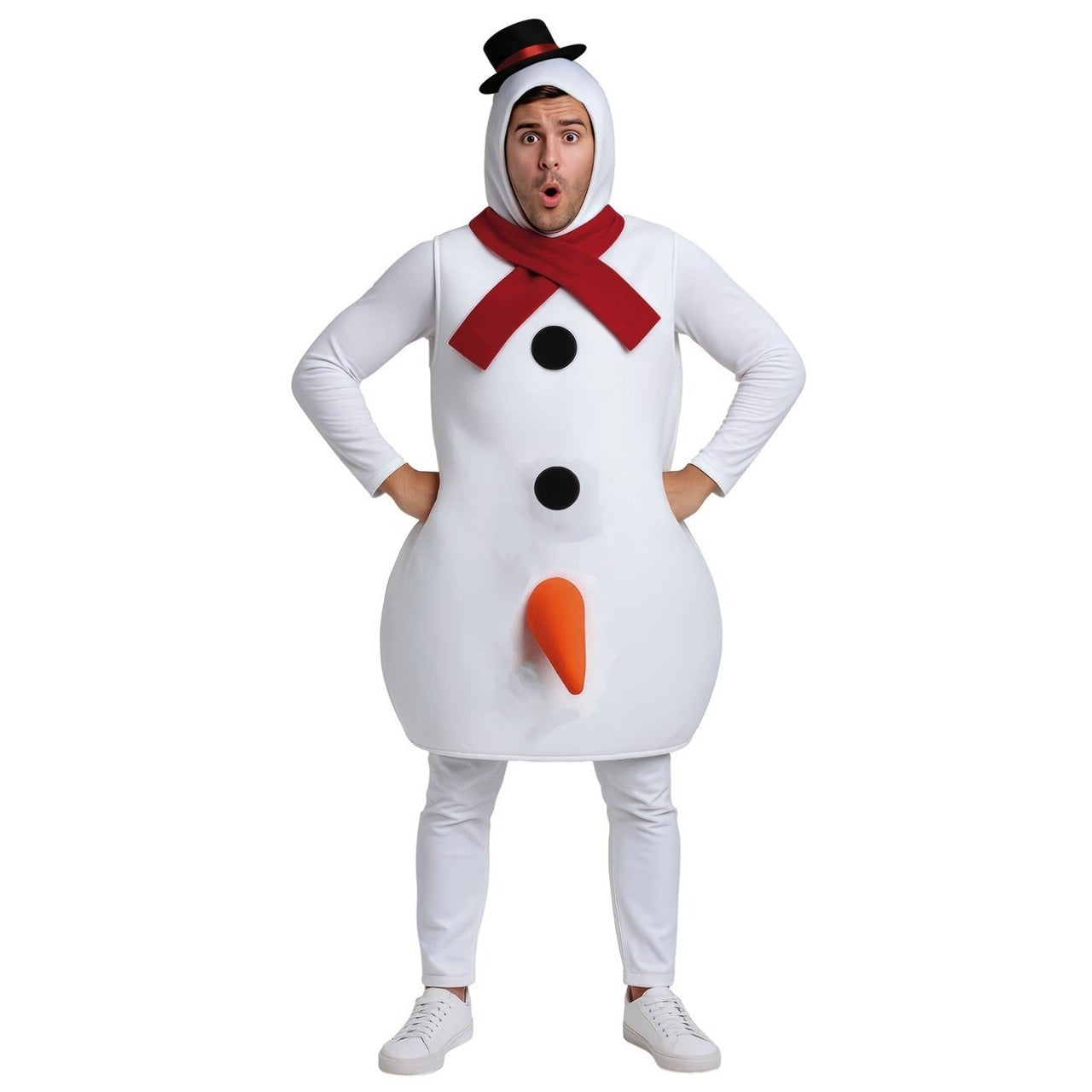 Déguisement de Bonhomme de neige Coquin pour adulte
