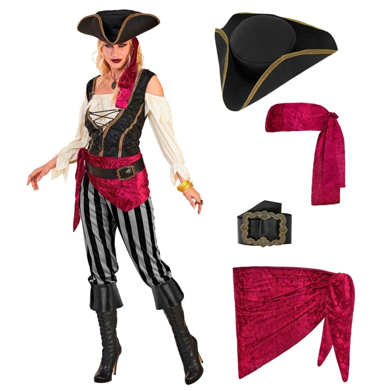 Déguisement de Pirate Ceinture pour femme