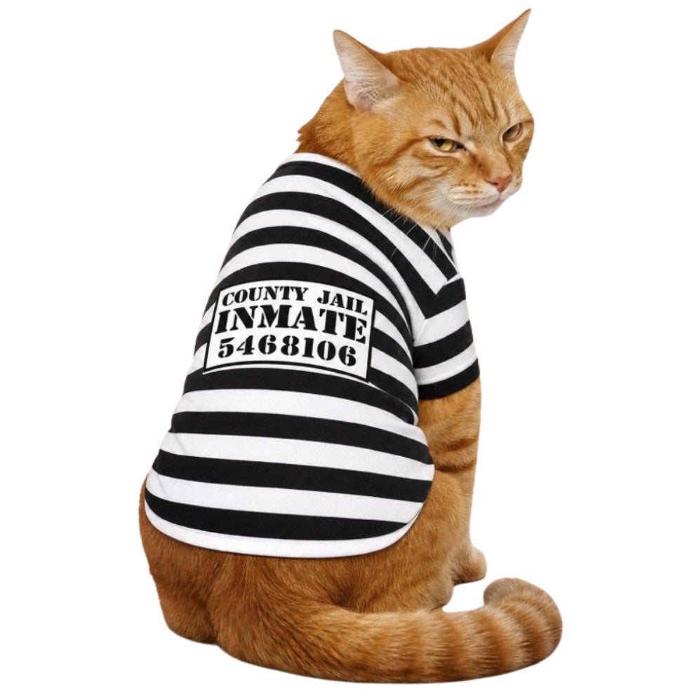 Déguisement de prisonnier pour animal de compagnie