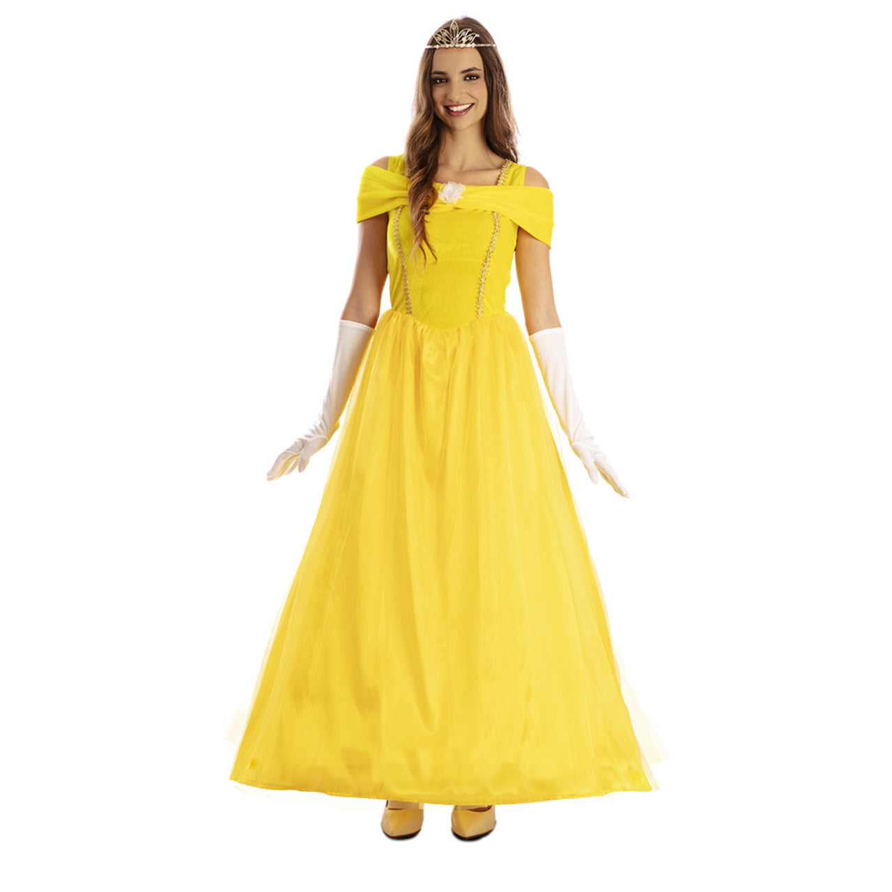 Déguisement de Princesse Jaune pour femme