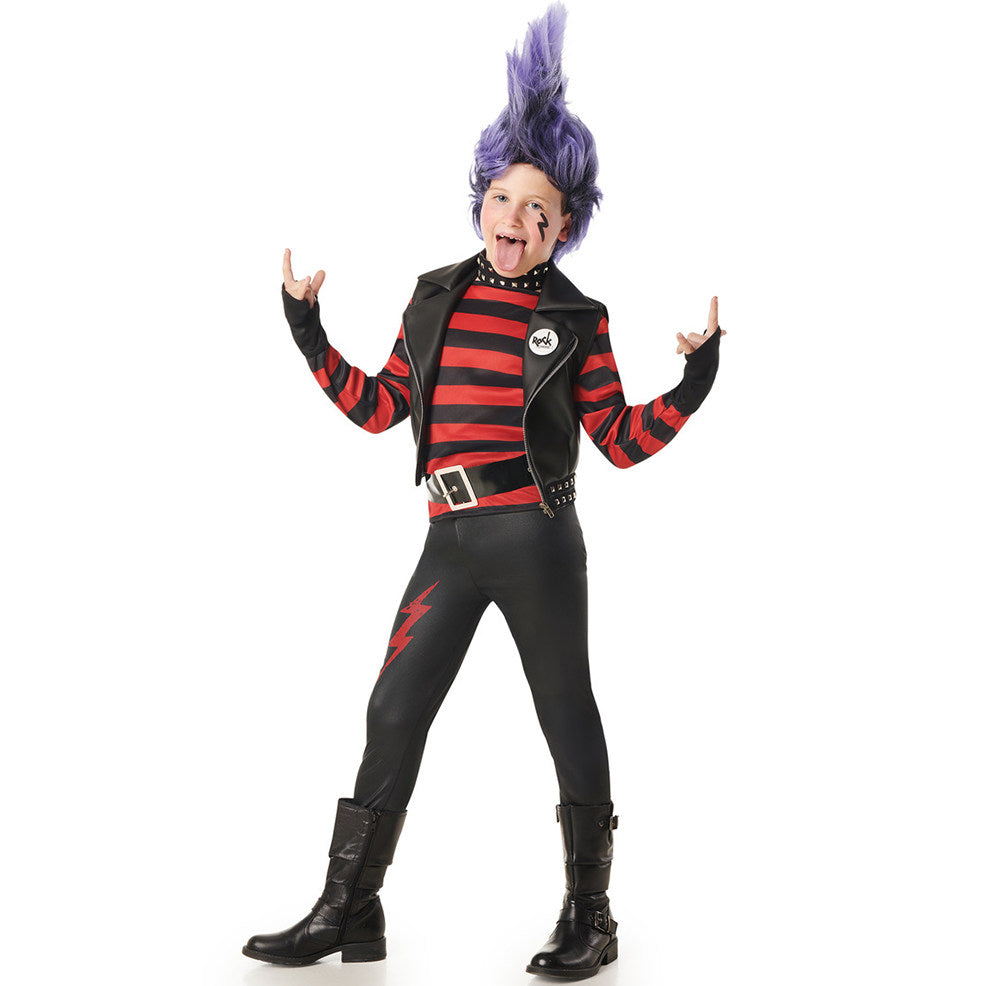 Déguisement de Rocker Punky Rayures enfant