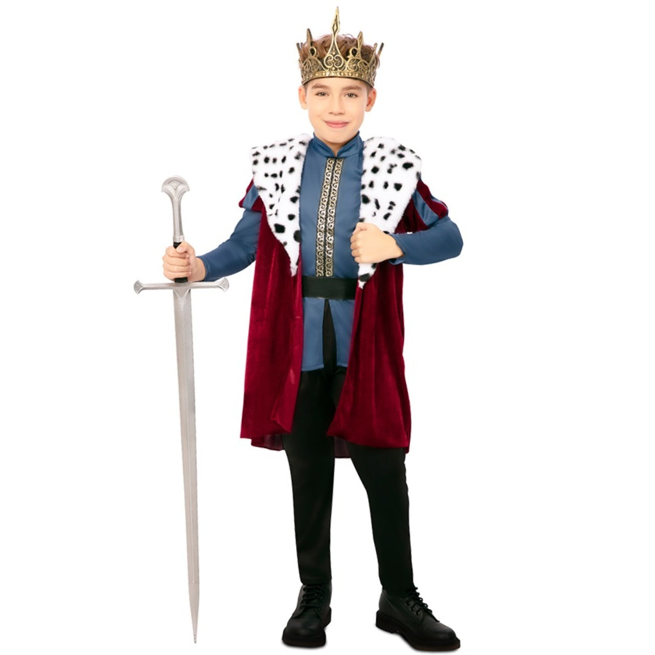 Déguisement de Roi Médiéval de luxe pour garçon