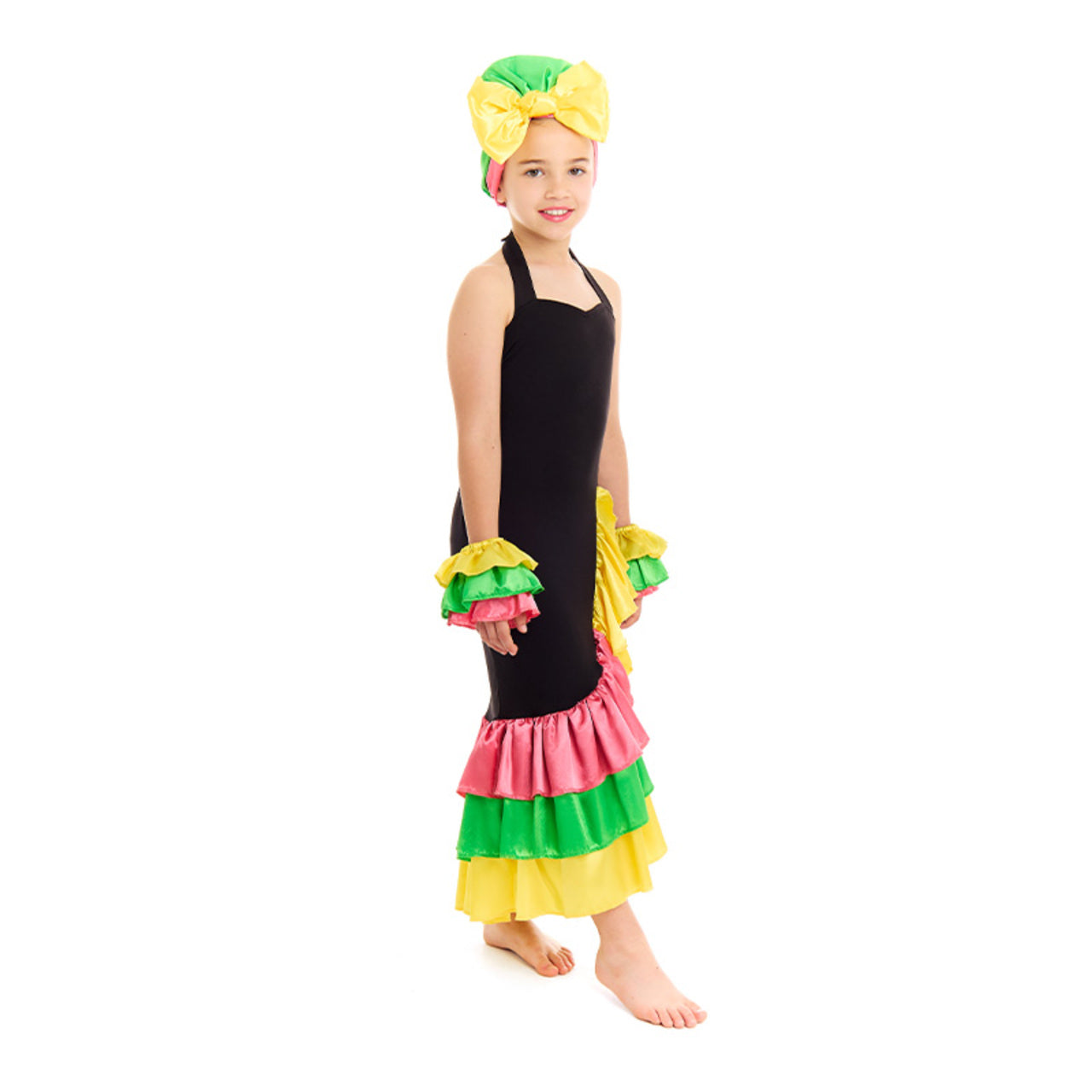 Déguisement Rumbera Colorée pour fille