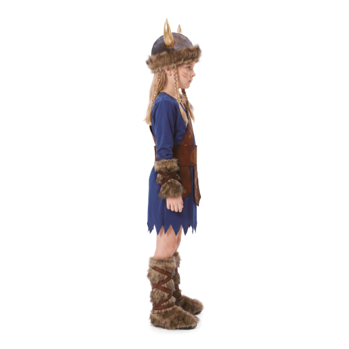 Déguisement de Viking bleue pour fille