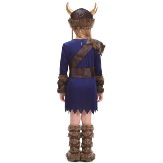 Déguisement de Viking bleue pour fille