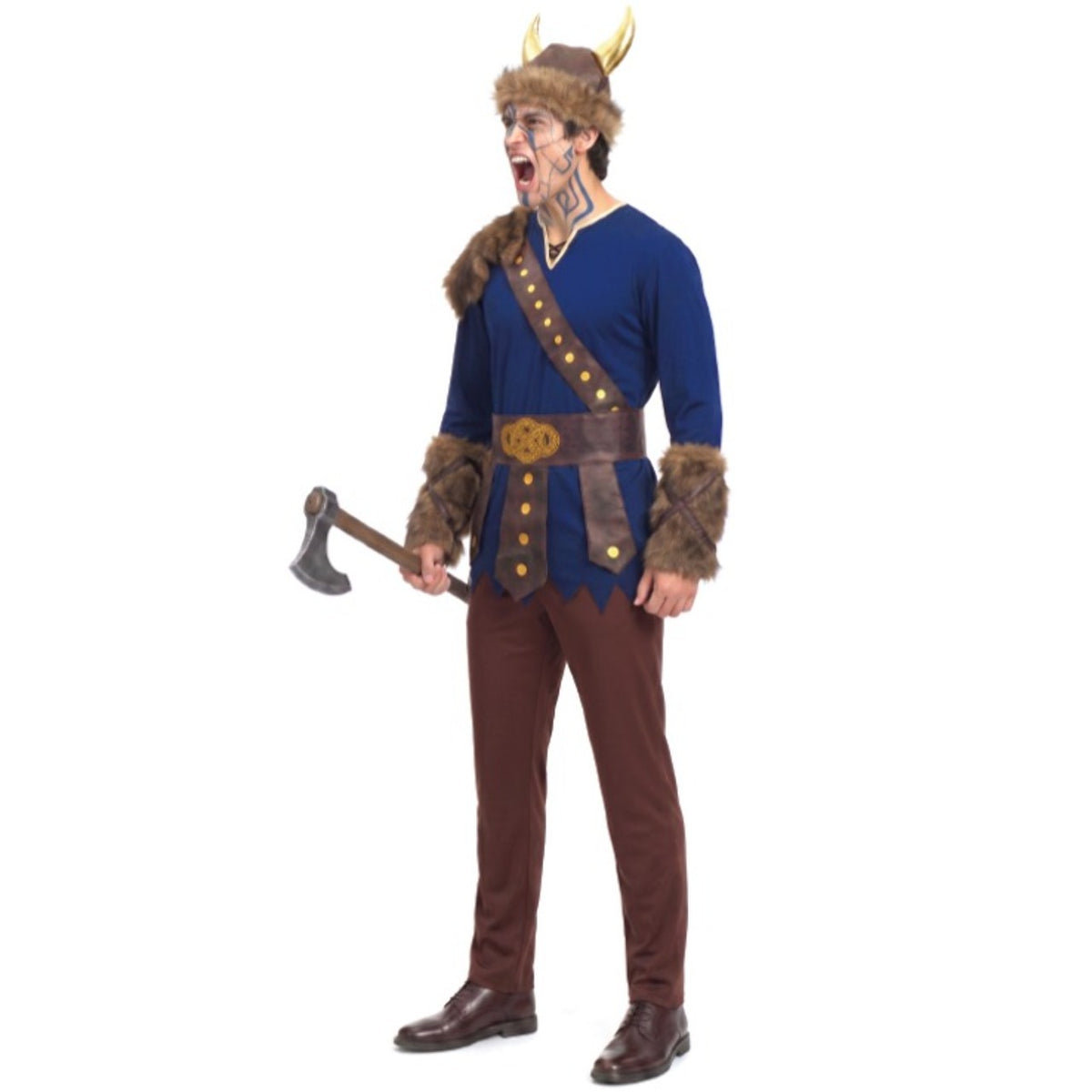 Déguisement de Viking Bleu pour homme