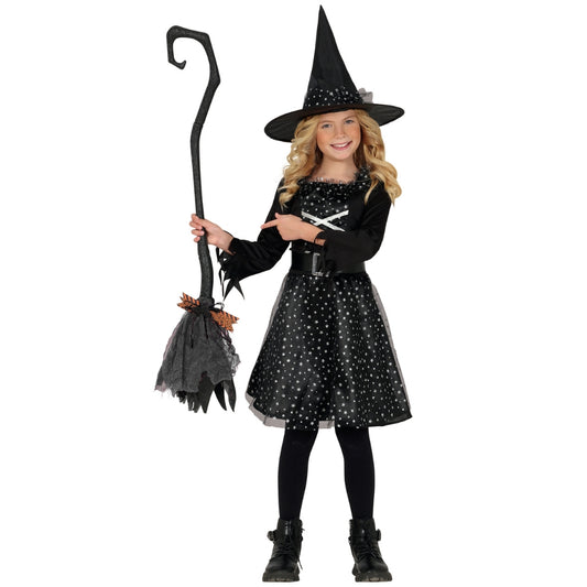 Balai de Sorcière Noir Démontable