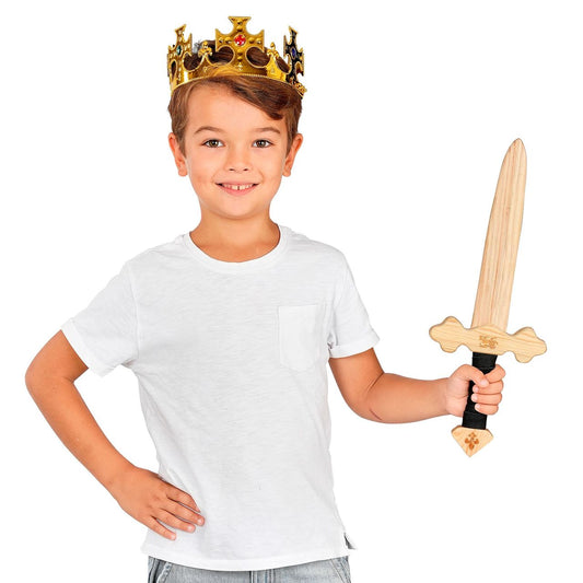 Épée Chevalier Médiéval en Bois