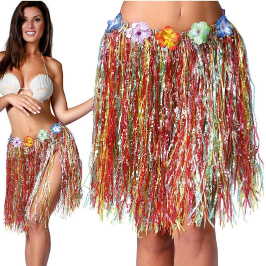 Jupe Hawaïenne Multicolore Courte