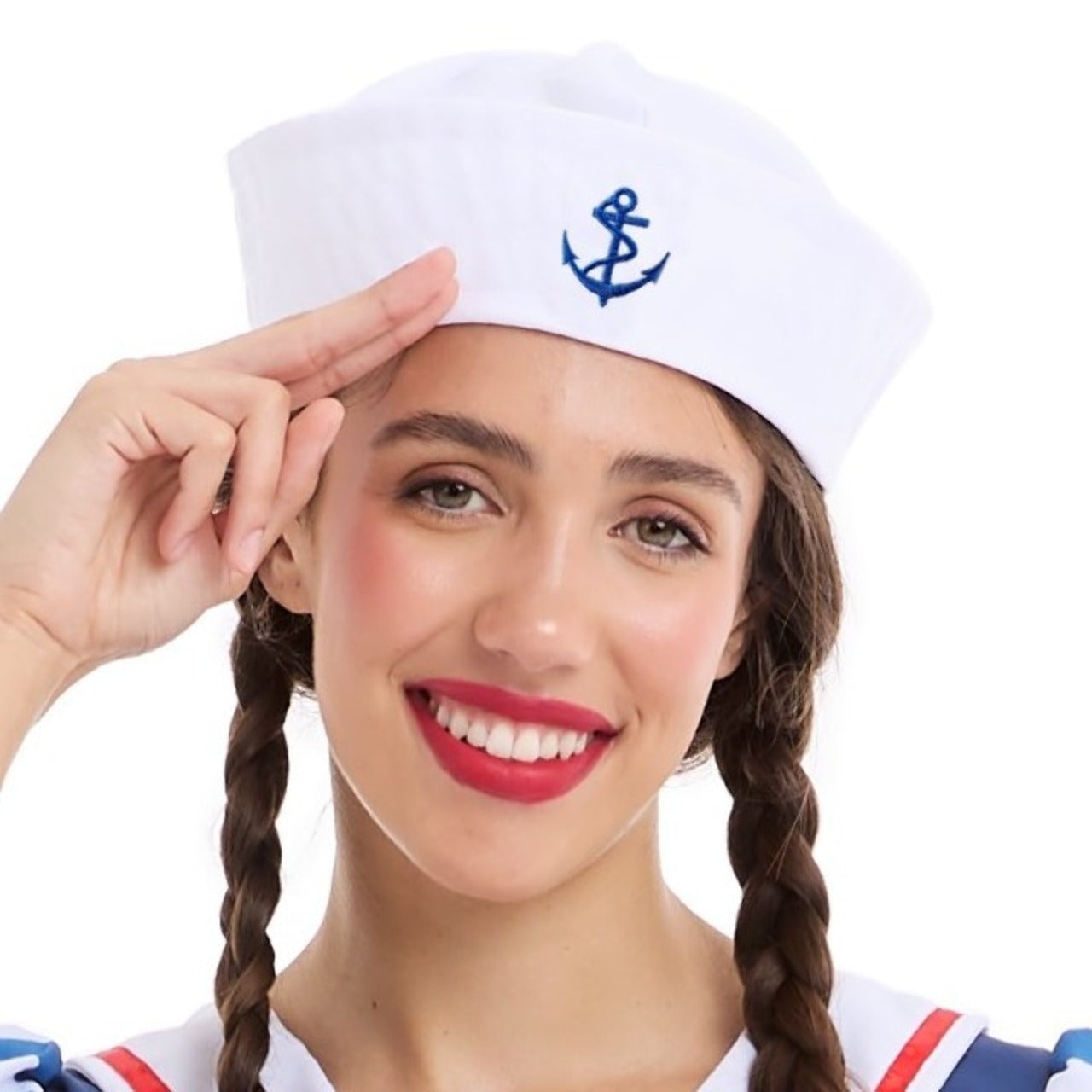 Chapeau de Marin Blanc avec Ancre