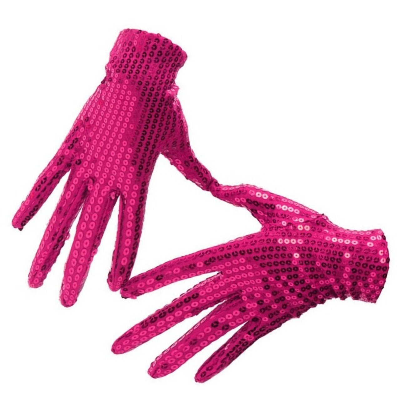 Gants à Paillettes Fuchsia