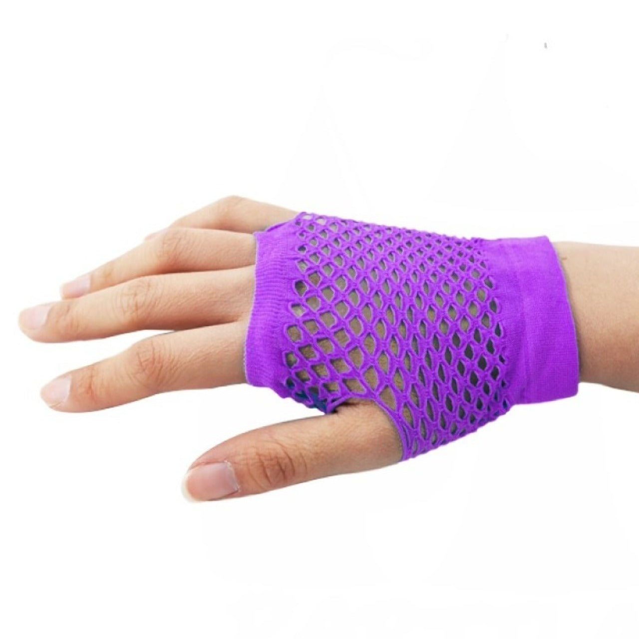Gants en Résille Courts Violets