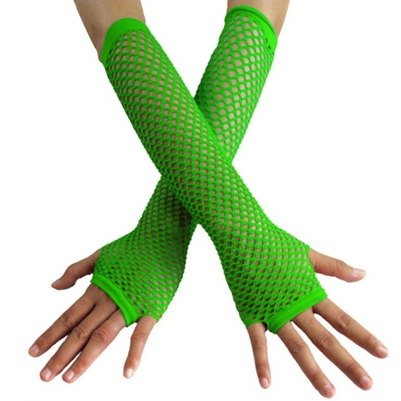 Gants en Résille Longs Verts