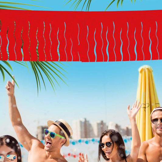 Guirlande à Franges Rouge