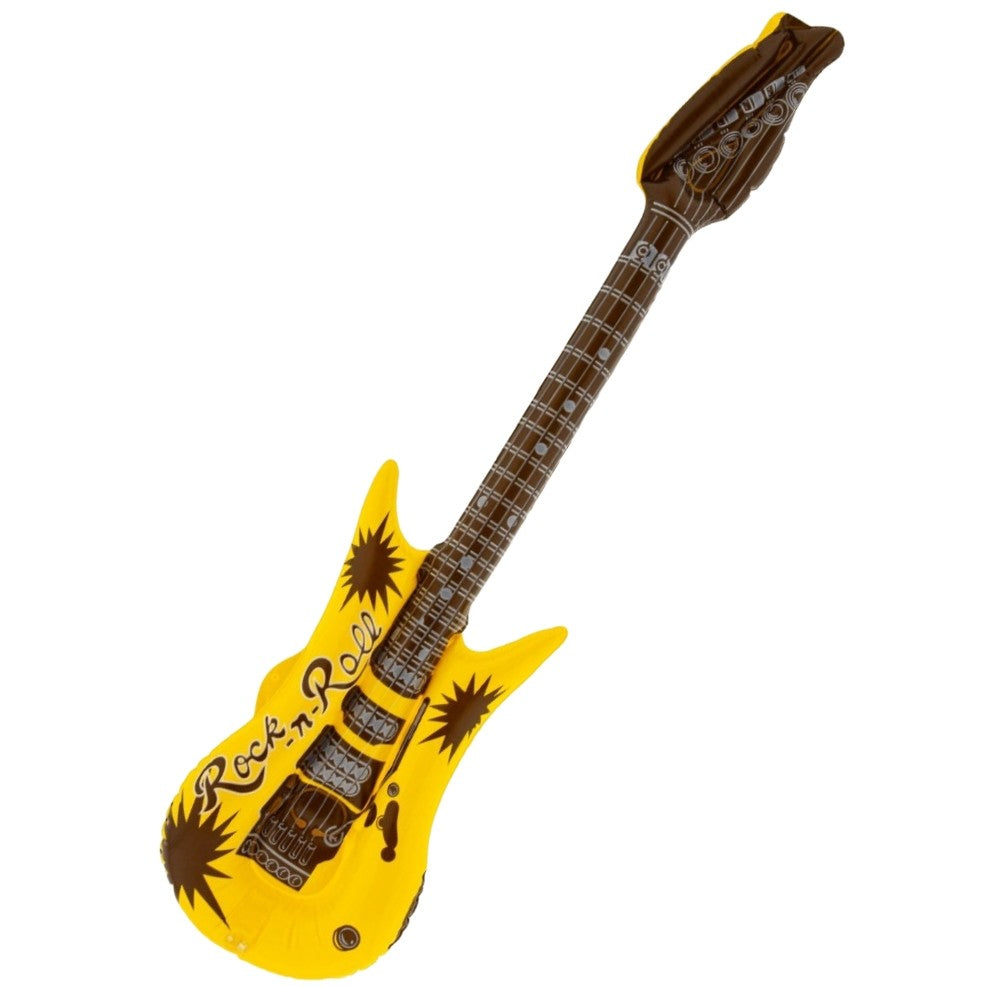Guitare Rock&Roll Jaune Gonflable