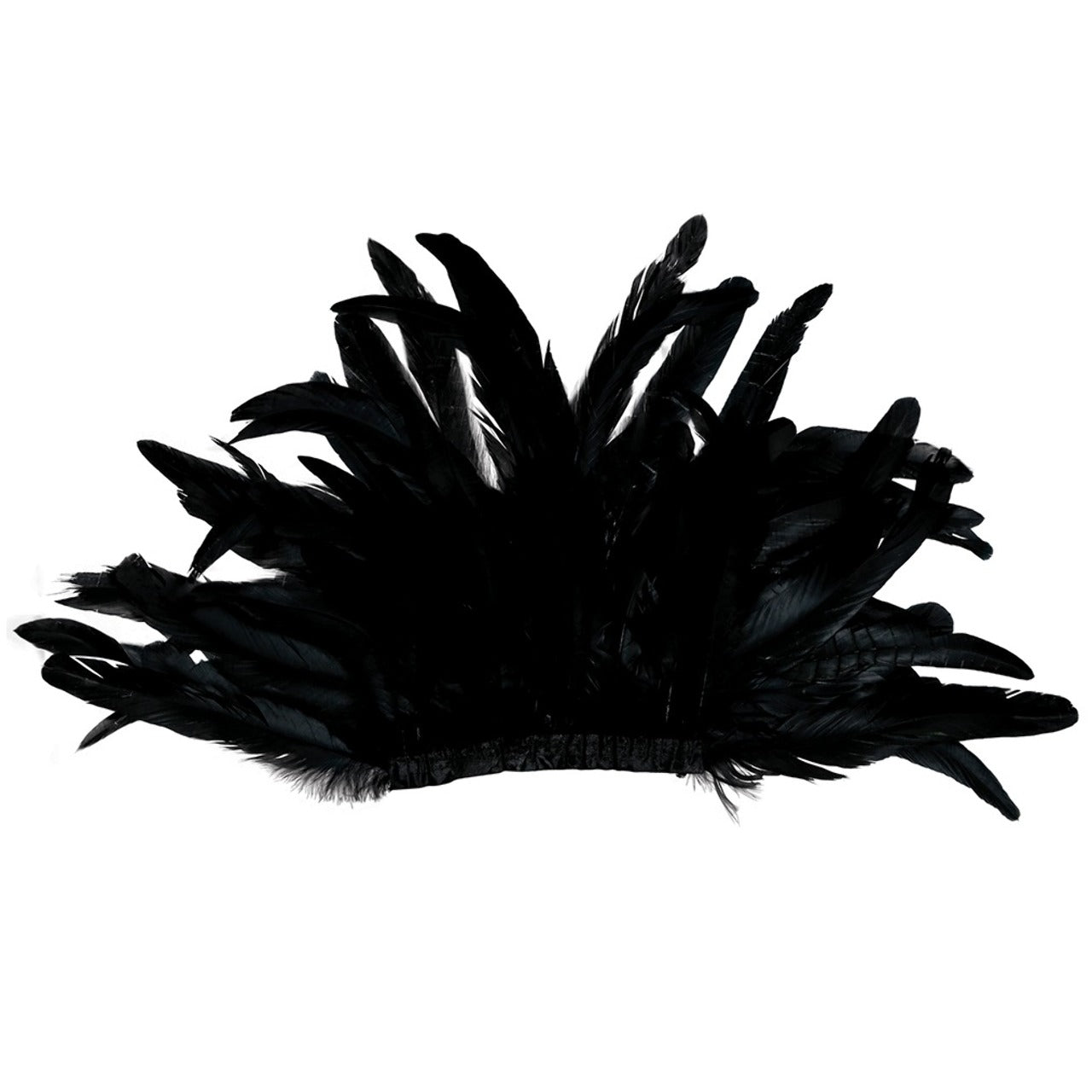 Épaulettes en Plumes Noires