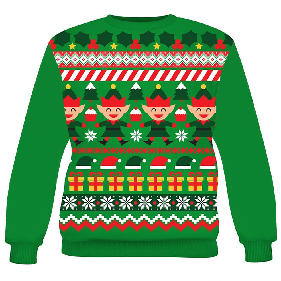 Pull de Noël lutin enfant