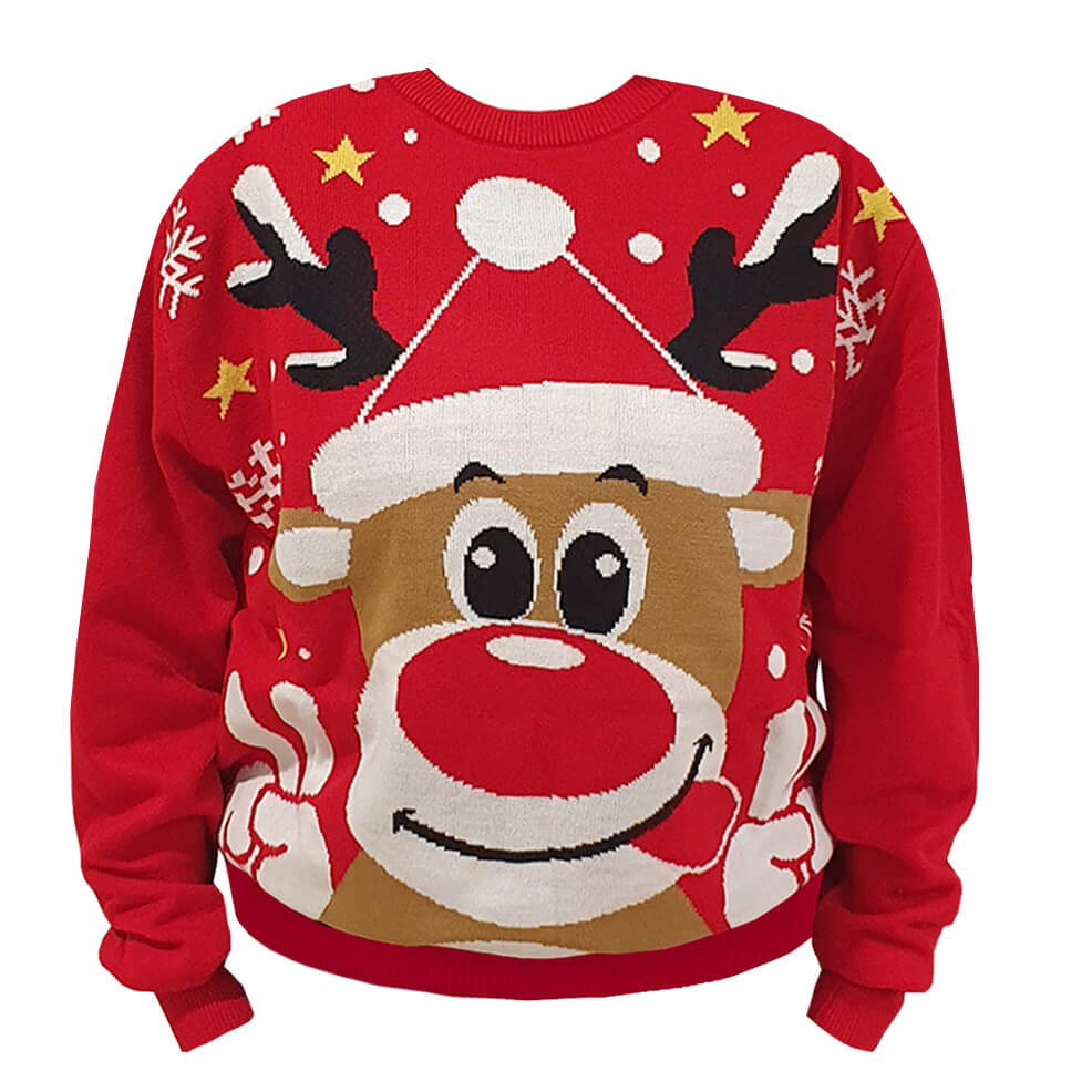 Pull de Père Noël Renne pour les groupes