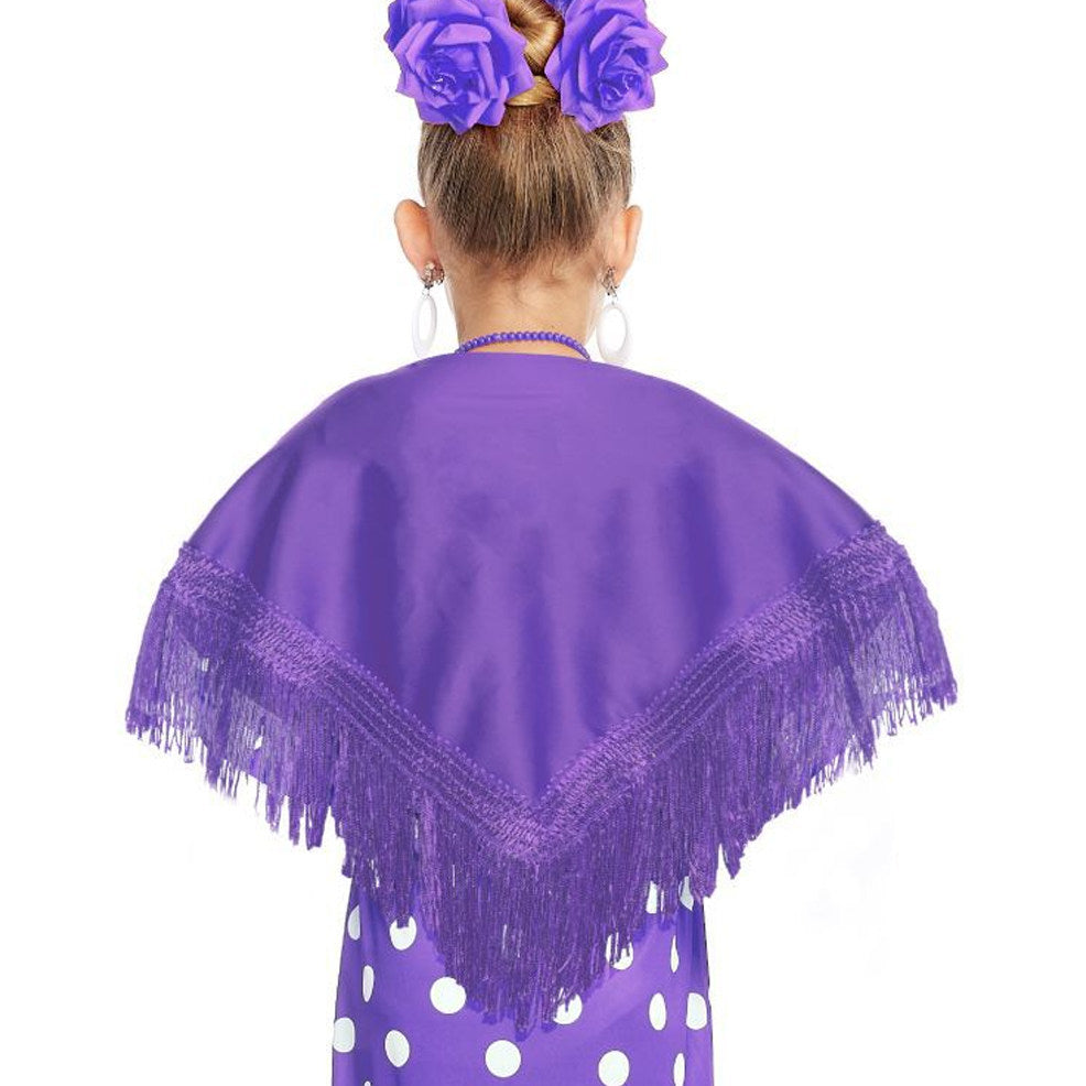 Châle enfant lilas