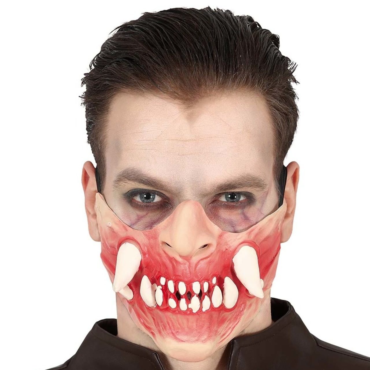 Demi-masque de latex Assassin Crocs