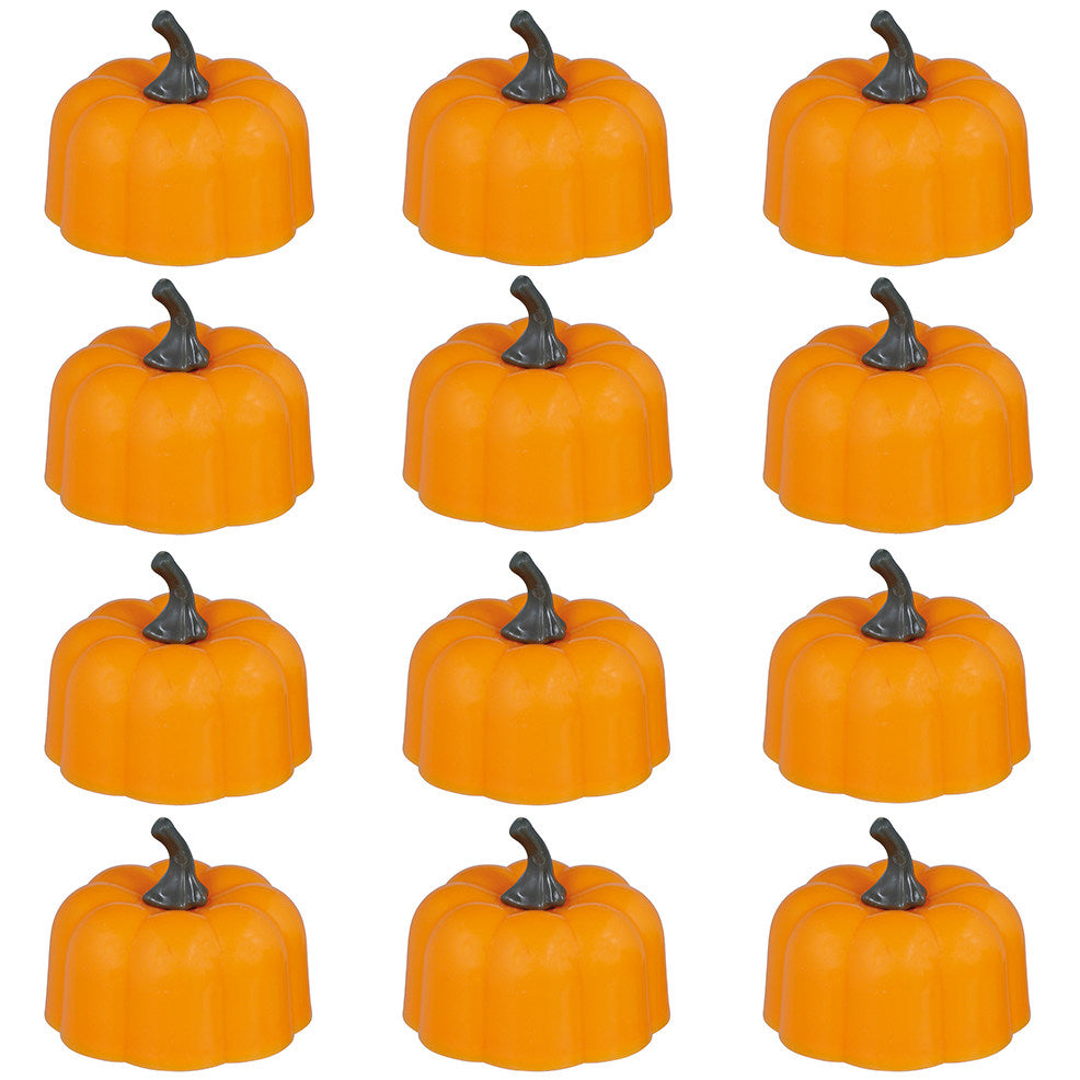 Pack de 12 Citrouilles Lumineuses