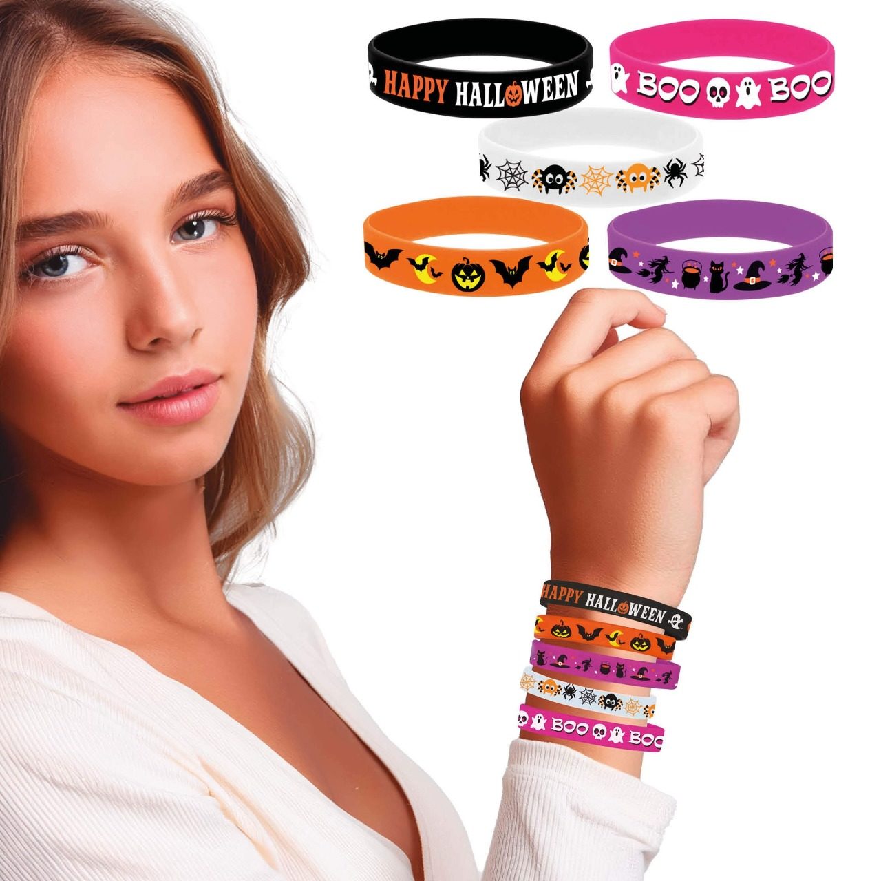 Pack de 5 Bracelets Halloween