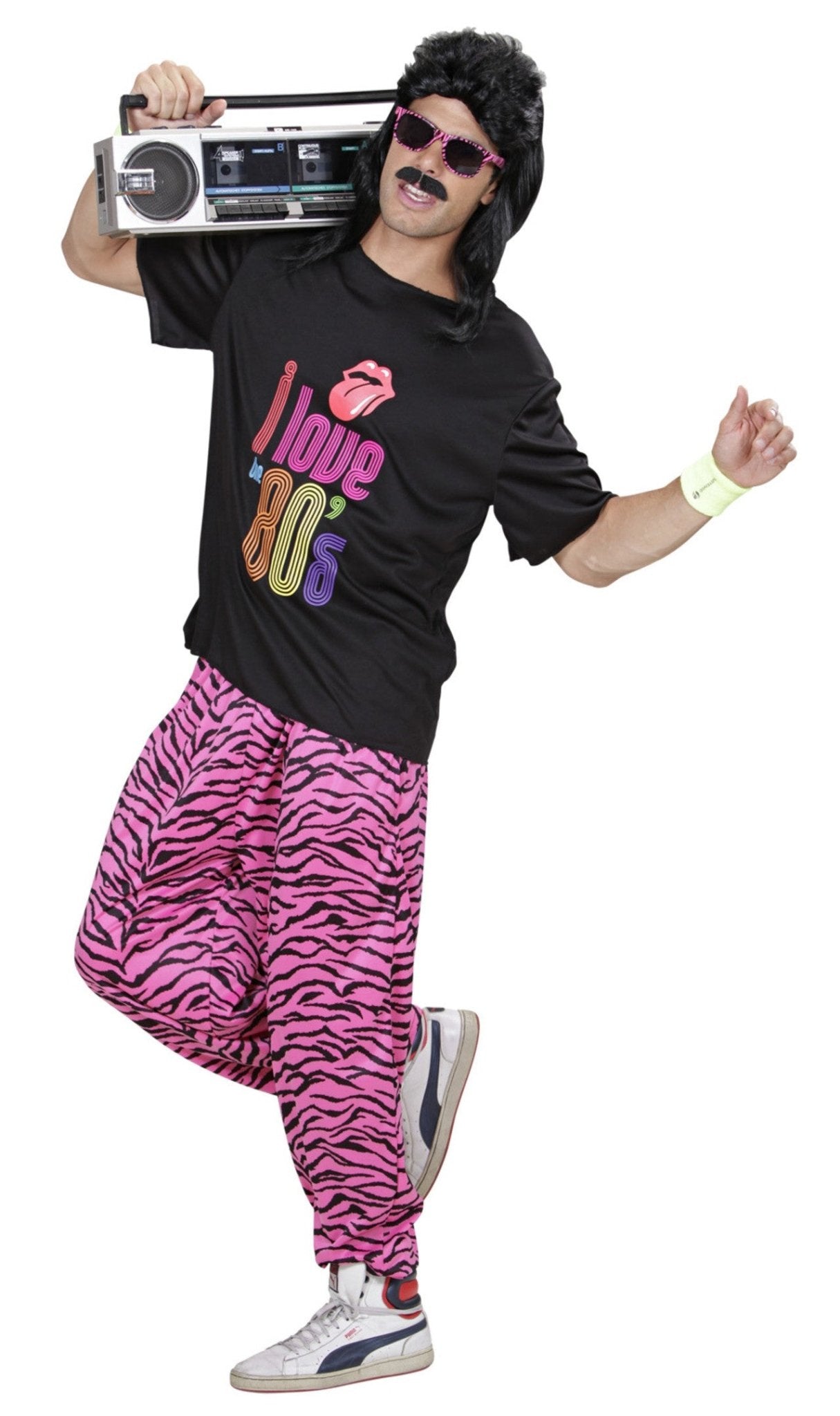 Pantalon Rose des Années 80 pour homme