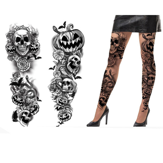 Collants avec Tatouages Sinistres