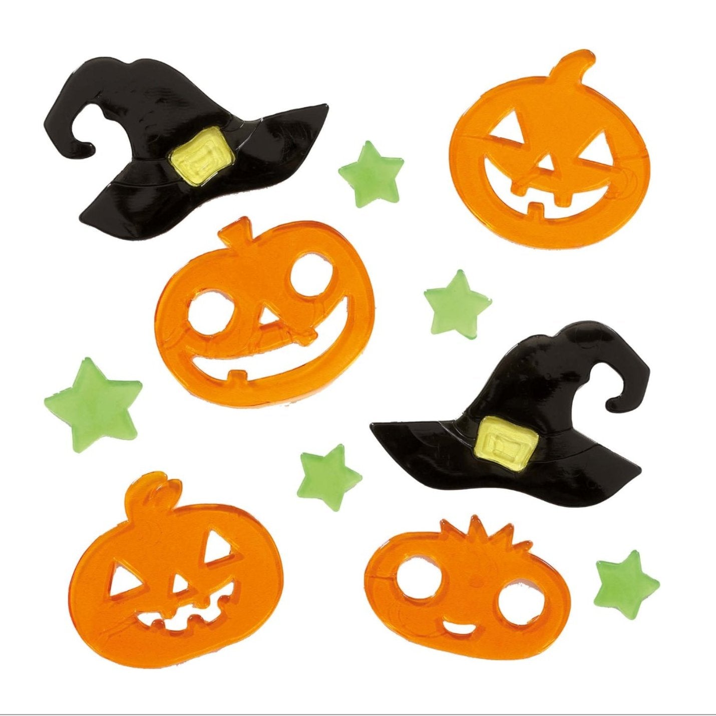 Autocollants en Gel de Citrouilles