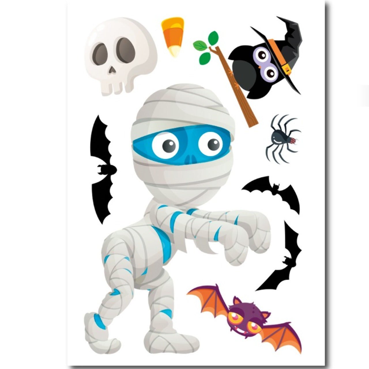 Autocollants Momie Effrayants en Vinyle