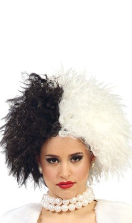 Perruque Cruella de Ville