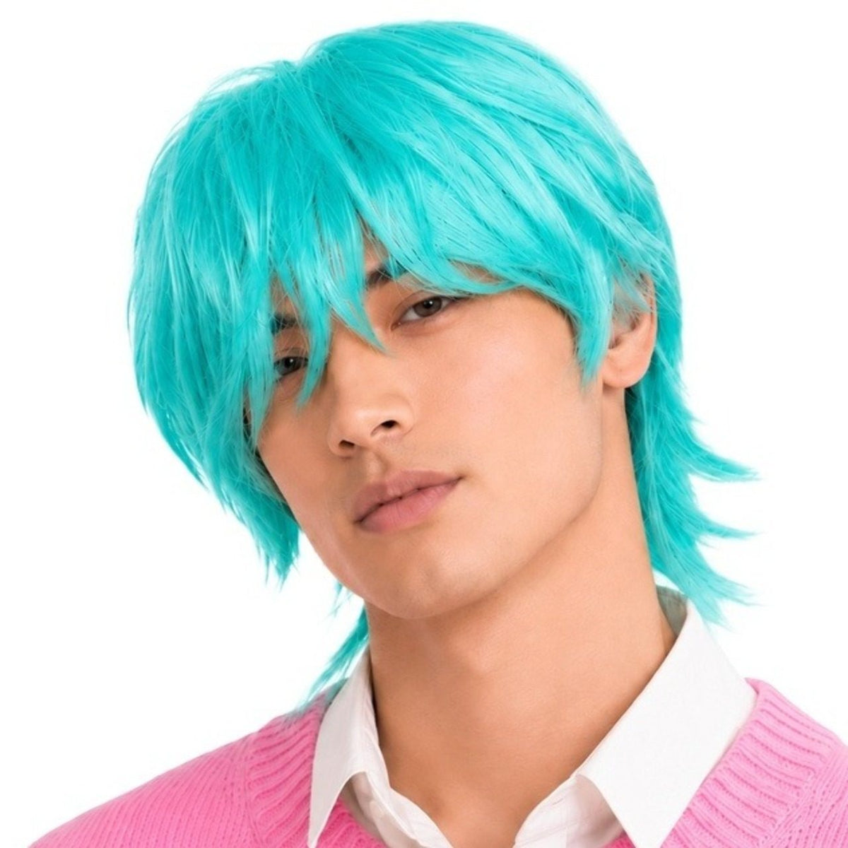 Perruque Démon Chanteur K-Pop Bleu