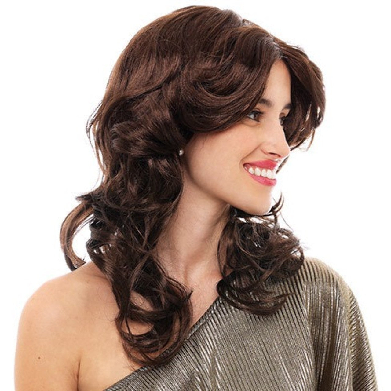 Perruque Disco Marron