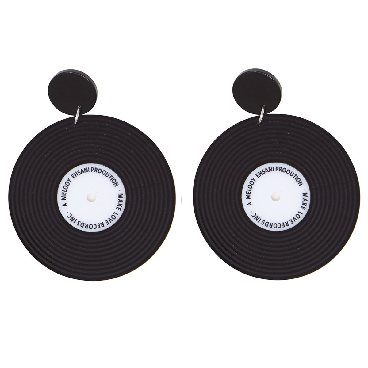 Boucles d’oreilles disques vinyles