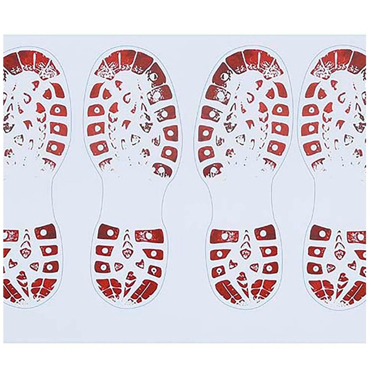 Empreintes de bottes sanglantes