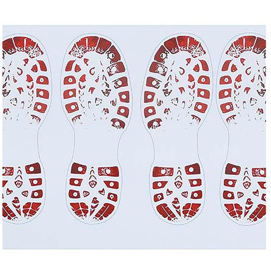 Empreintes de bottes sanglantes