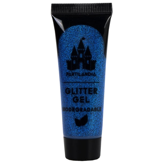 Gel pailleté bleu biodégradable