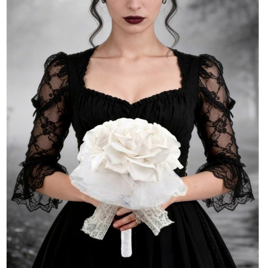 Bouquet de Roses Blanches Deluxe