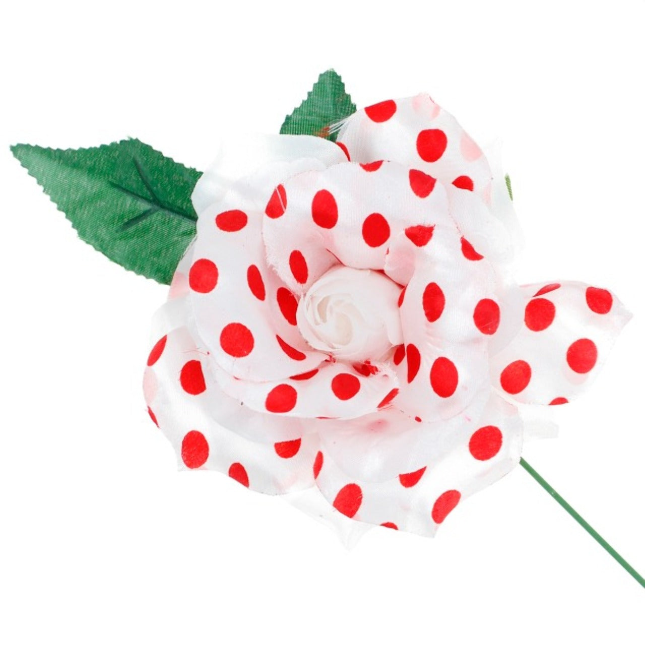 Rose Blanche à Pois Flamenco et Chulapa