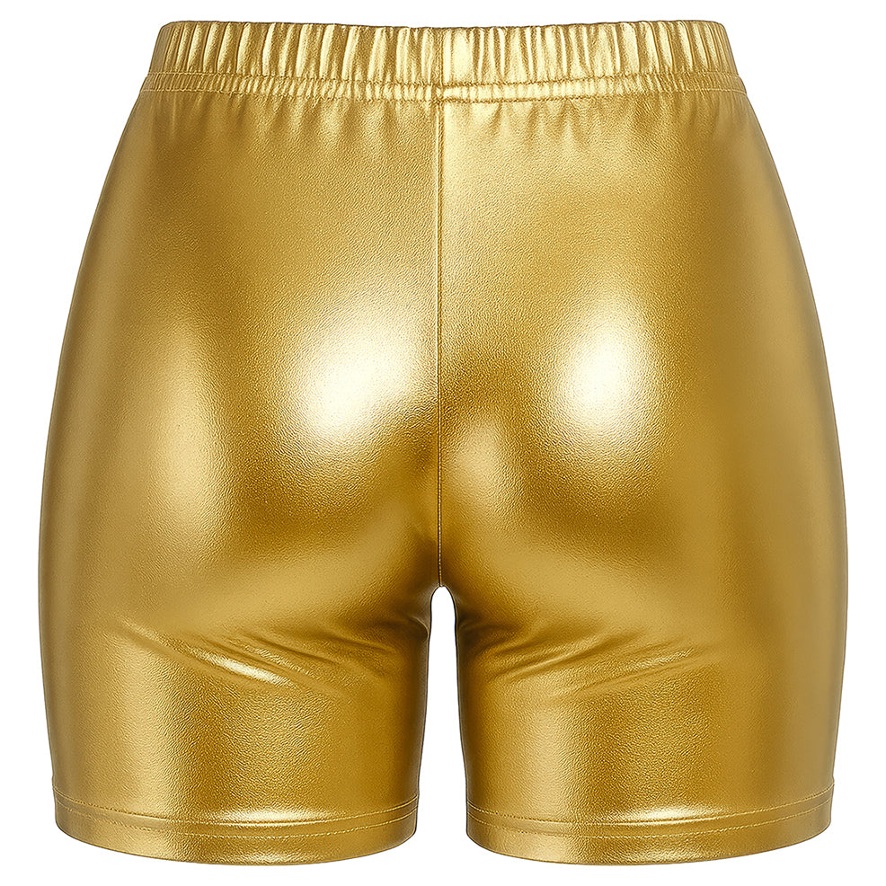 Short Doré Métallique