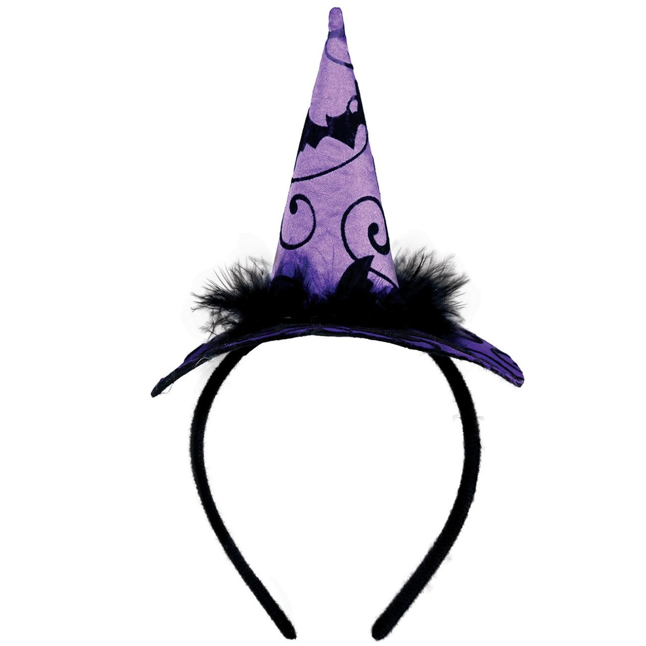 Serre-tête Mini Chapeau Chic de Sorcière Violette